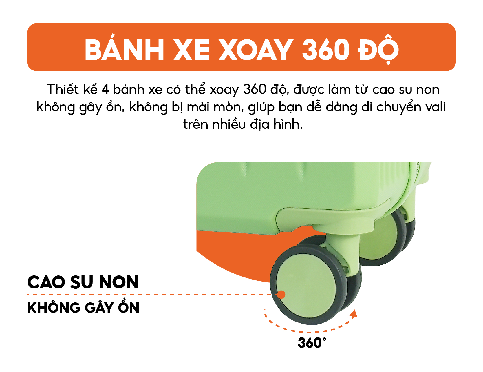 Bánh xe vali kéo giá rẻ 300k