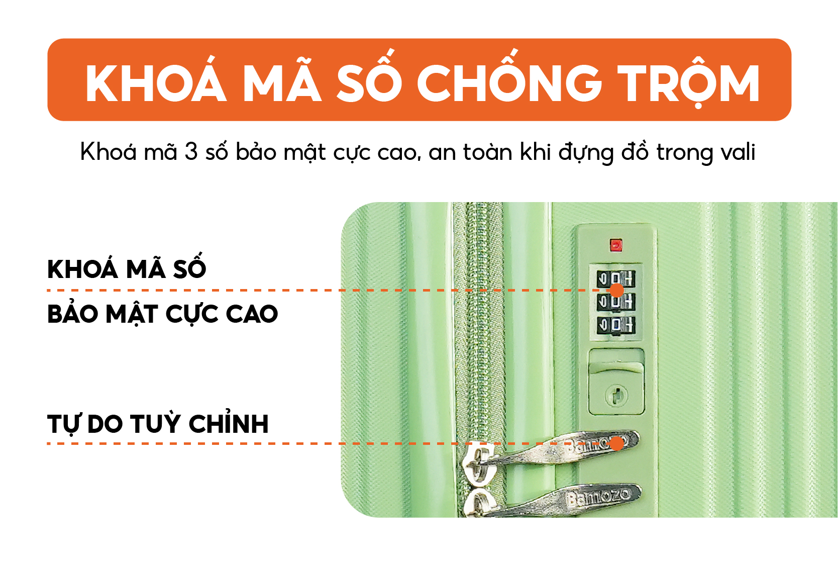 Khóa số vali kéo giá rẻ 300k