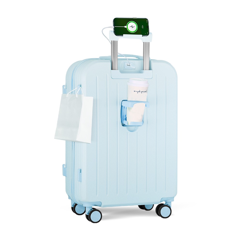 Vali kéo du lịch Bamozo 8812C màu xanh nhạt