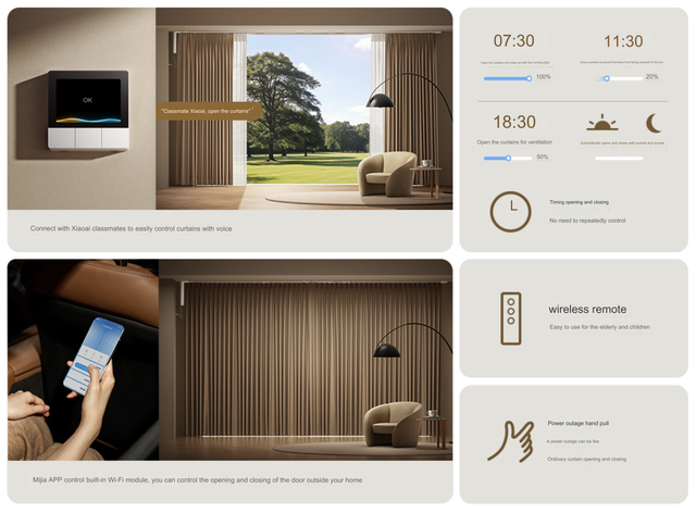 rèm cửa thông minh Mijia Smart Curtain 2