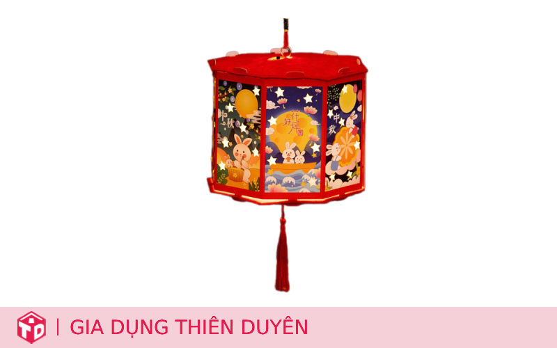 Top lồng đèn Trung Thu được yêu thích nhất - Lồng đèn lục giác phong cách trung hoa