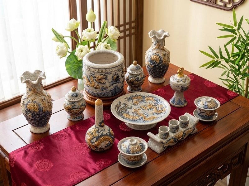 bài trí ban thờ chung cư chuẩn phong thủy