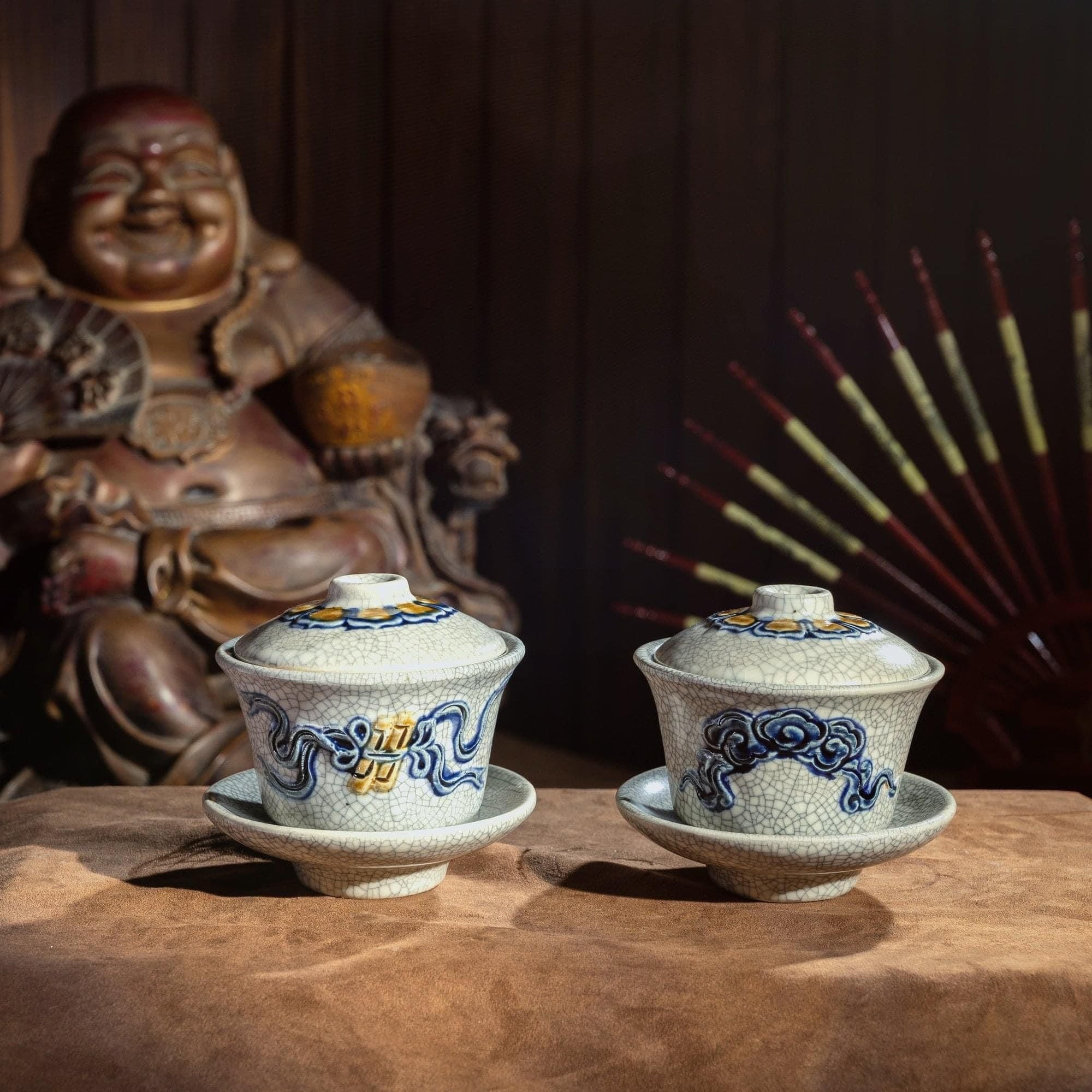 Bát Sâm Thờ Cúng Chuẩn Phong Thuỷ - Gốm Sứ Bát Tràng - Phúc Lộc Viên Minh