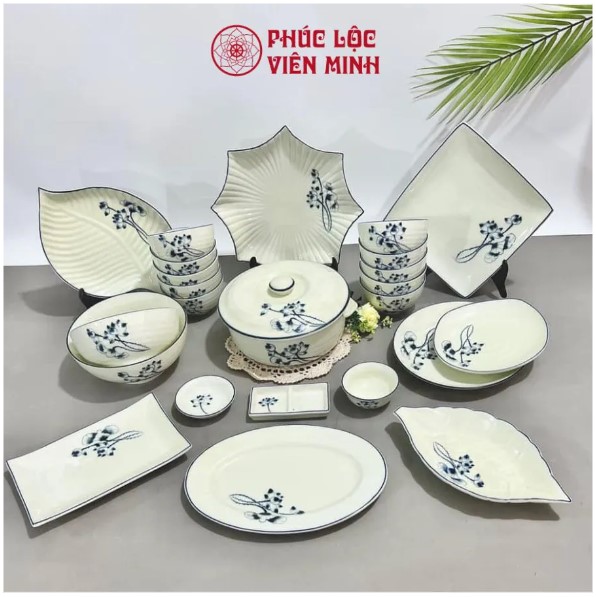 Bộ Bát Đĩa Gốm Sứ Cao Cấp
