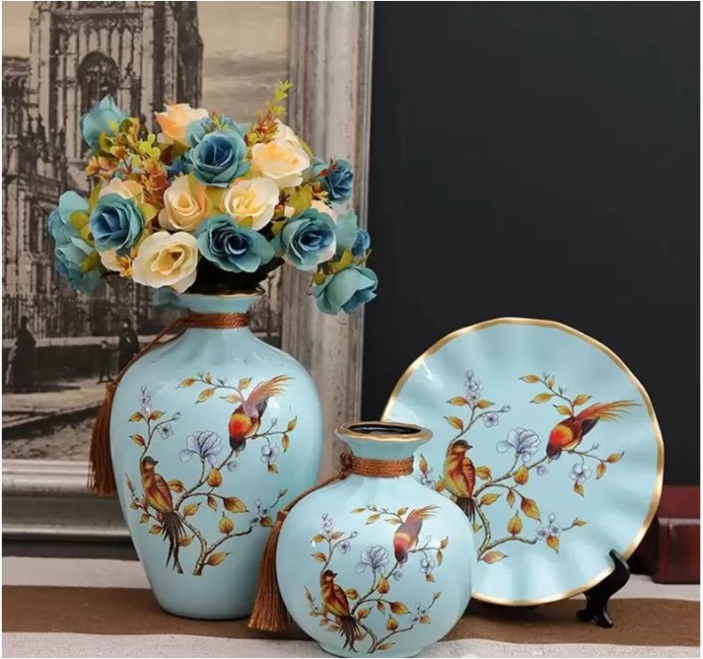 Đĩa Trang Trí Gốm Sứ Bát Tràng Cho Người Mệnh Mộc