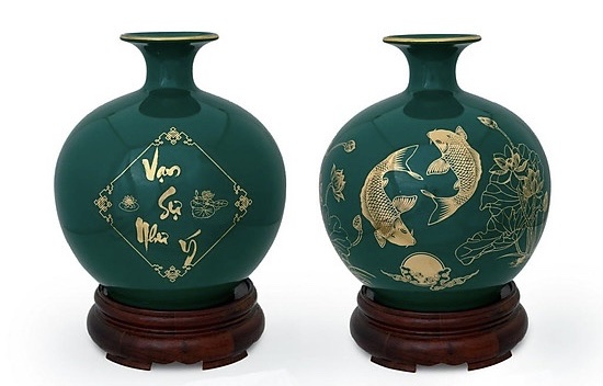 Hình Dáng Bình Hút Lộc Vạn Sự Như Ý - Gốm Sứ Bát Tràng - Phúc Lộc Viên Minh