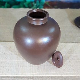 Hũ Đựng Gạo Sành Trơn - Gốm Sứ Bát Tràng - Phúc Lộc Viên Minh