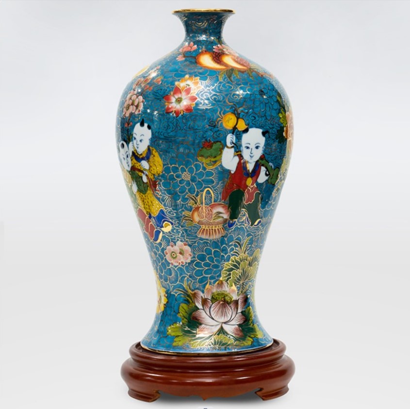 Mai Bình Tích Lộc Bách Nhi Bách Phúc Gốm Sứ Bát Tràng