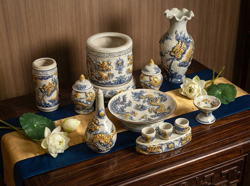 Sắp xếp khoảng cách hợp lý xung quanh bát hương