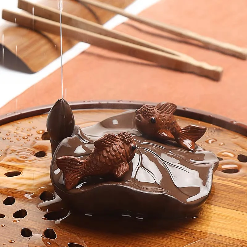 Teapet Hình Cá Chép - Gốm Sứ Bát Tràng - Phúc Lộc Viên Minh