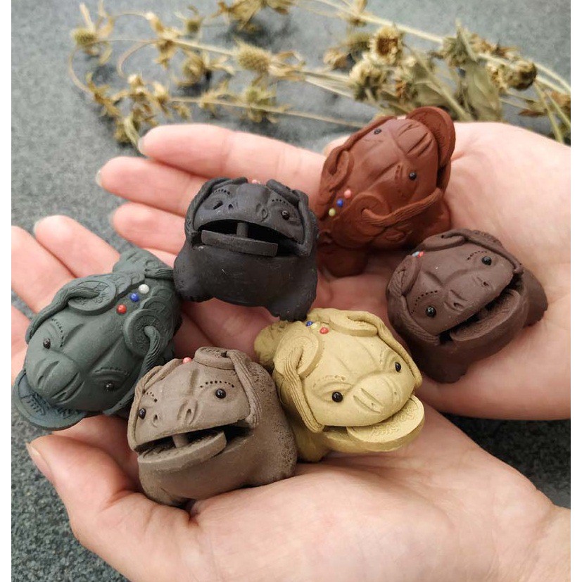 Tượng Gốm Sứ Ông Cóc Ngậm Tài Thiềm Thừ Tài Lộc Trang Trí - Gốm Sứ Bát Tràng