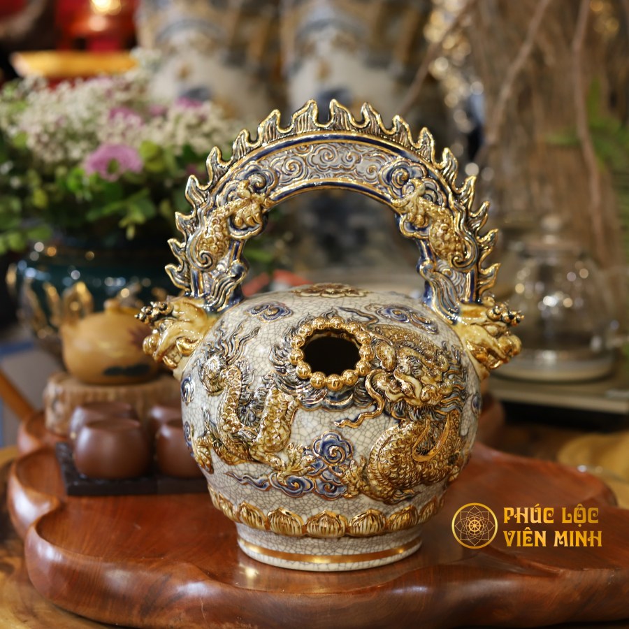 Ý Nghĩa Phong Thuỷ Của Ông Bình Vôi Gốm Sứ Bát Tràng - Phúc Lộc Viên Minh
