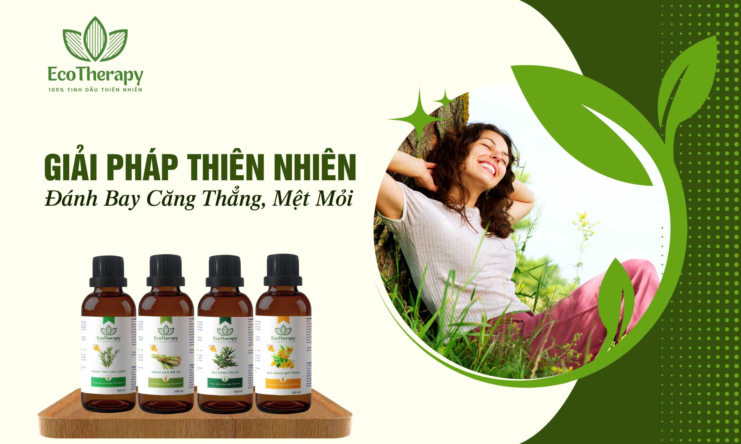 Tinh Dầu Massage EcoTherapy: Giải Pháp Thiên Nhiên Đánh Bay Căng Thẳng, Mệt Mỏi