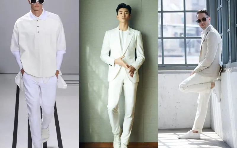 White on white là gì? Cách phối đồ white on white đẹp cho nam