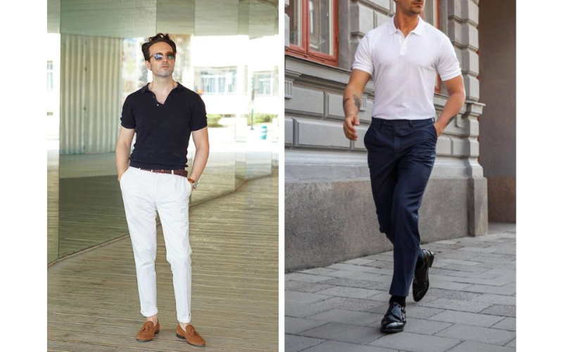 14 Tips phối đồ áo polo nam quần tây lịch lãm chuẩn Quý ông