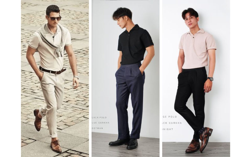 14 Tips phối đồ áo polo nam quần tây lịch lãm chuẩn Quý ông