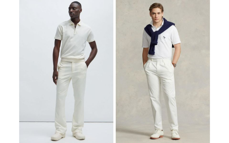 White on white là gì? Cách phối đồ white on white đẹp cho nam