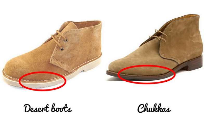 Phân biệt giày Chukka Boots và Desert Boots như thế nào?