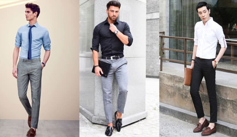 mẹo phối đồ với giày lười nam 2