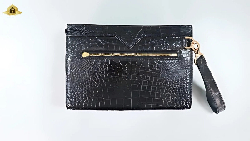 Clutch cầm tay da cá sấu