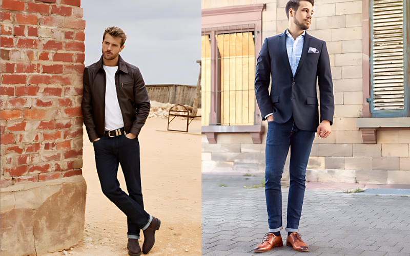 Derby mix cùng quần jean