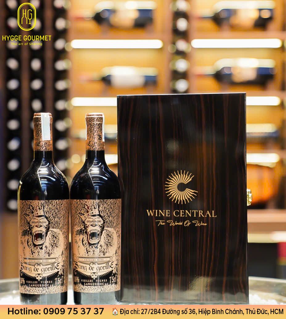 Hình: Rượu vang đỏ SANG DE GORILLE