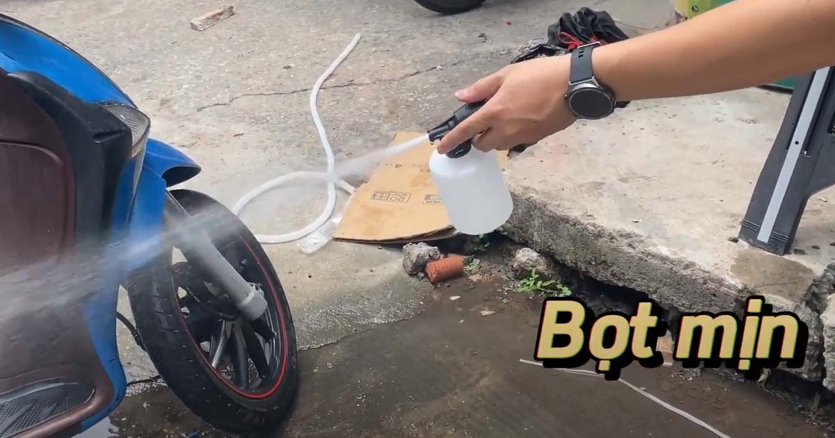 Hướng dẫn bảo quản phụ kiện và sử dụng máy rửa xe bền