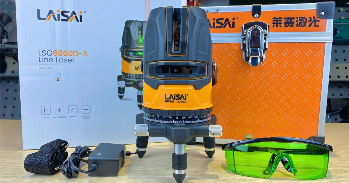 Máy cân bằng laser 5 tia Laisai LSG6860D