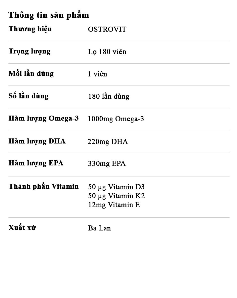 Ostrovit Omega-3 D3+K2