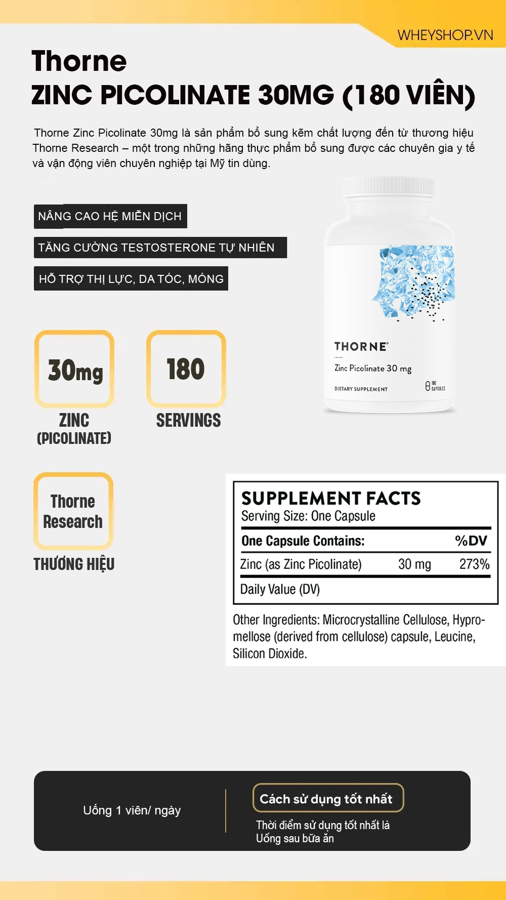 Thorne Zinc Picolinate 30mg (180 viên) 9 20251106 144516