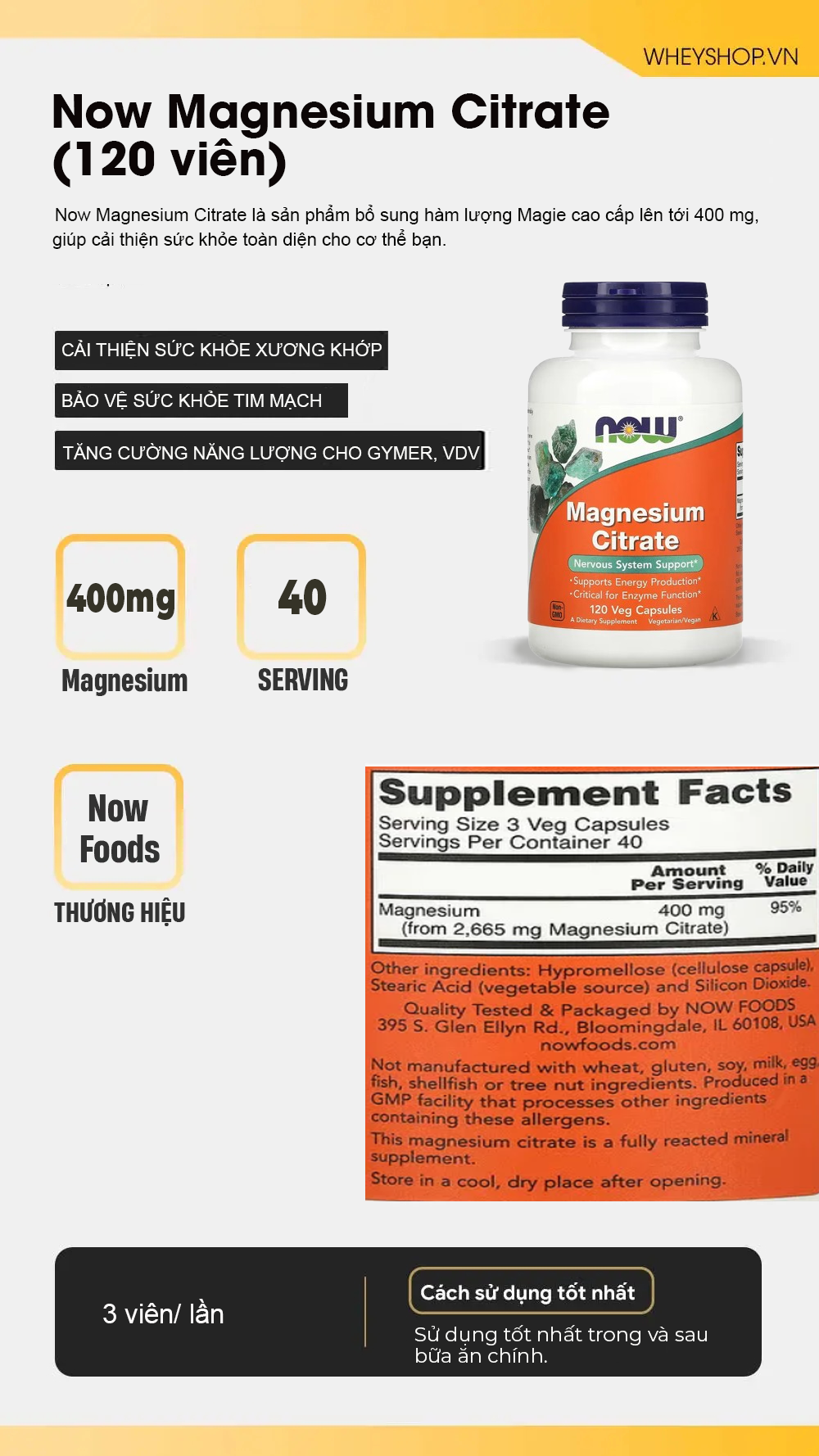 Now Magnesium Citrate