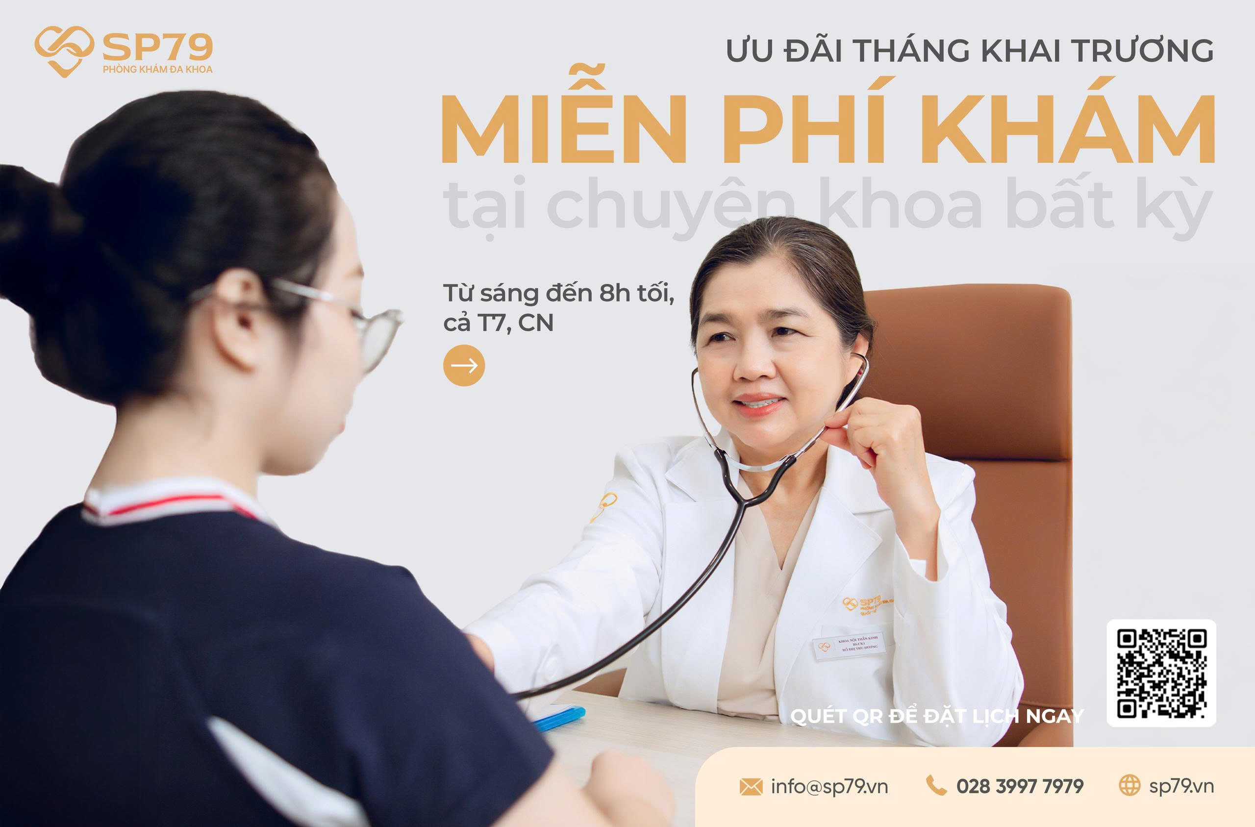 Miễn phí khám tại chuyên khoa bất kỳ tại Phòng khám Đa khoa SP79
