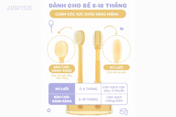 Dành cho bé từ 6 đến 18 tháng