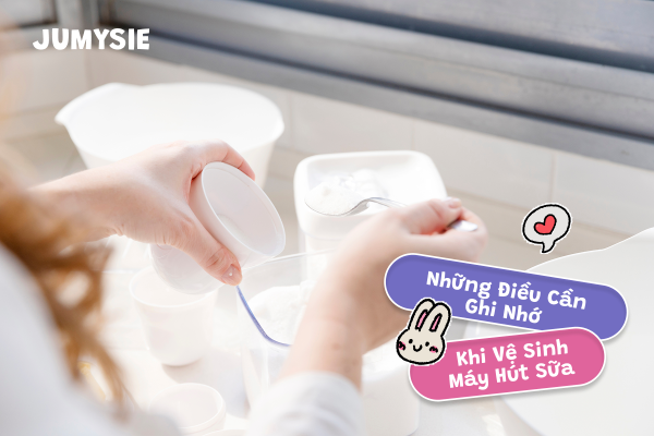 Những điểm cần lưu ý khi thực hiện cách vệ sinh máy hút sữa