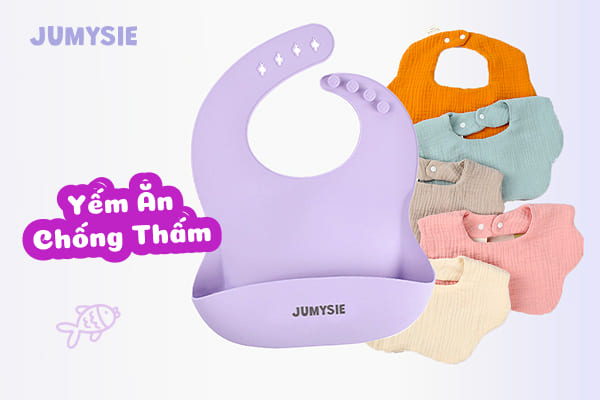Yếm ăn dặm - dụng cụ cho bé ăn dặm BLW