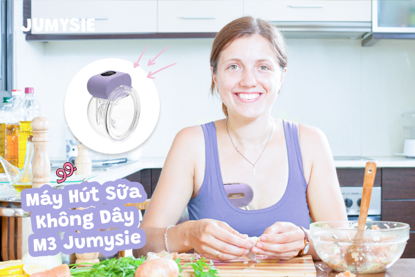 Máy Hút Sữa Không Dây M3 Jumysie - Gọn Nhẹ, 9 Cấp Độ