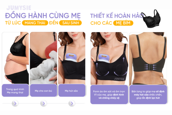 Một vài điểm lưu ý khi sử dụng sản phẩm áo hút sữa