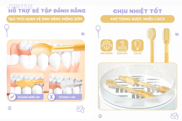 Sản phẩm Rơ Lưỡi - Bàn Chải chịu được nhiệt tốt