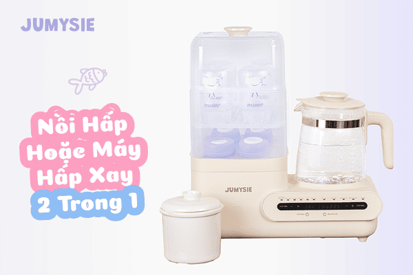 Nồi hấp và máy hấp xay 2 trong 1 chất lượng
