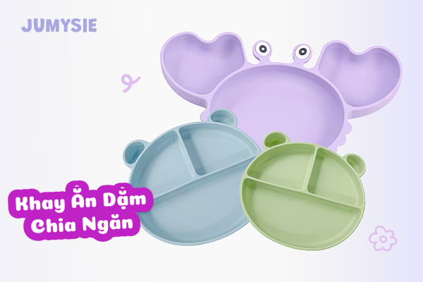 Khay ăn dặm con cua Jumysie