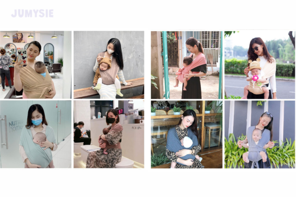 Sản phẩm địu vải cho bé sơ sinh Jumysie được nhiều mẹ tin dùng