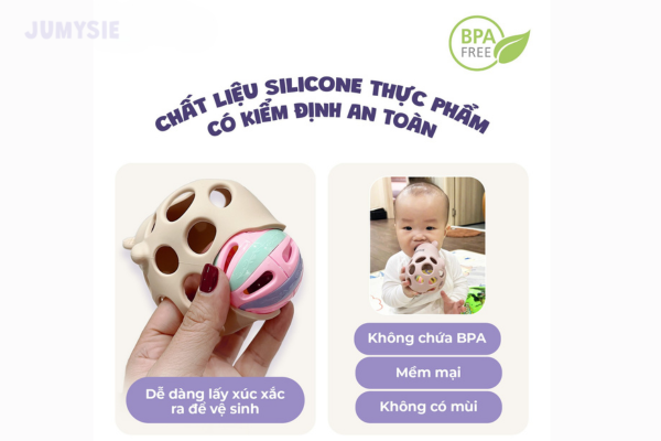 Chất liệu silicone được kiểm định an toàn