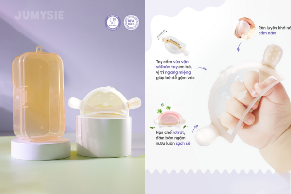 Sử dụng gặm nướu đúng cách giúp bé phát triển toàn diện