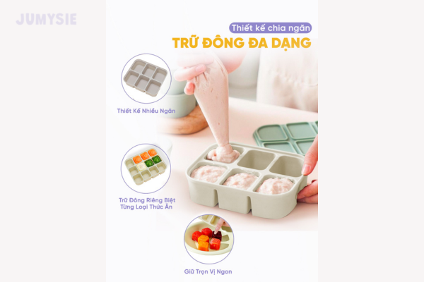 Thiết kế khay trữ đông Jumysie tiện lợi