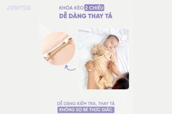 Khóa 2 chiều giúp thay tả nhanh chóng và tiện lợi
