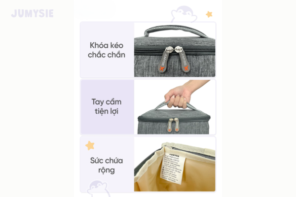 Tiện lợi cho mẹ có thể màng đi mọi lúc