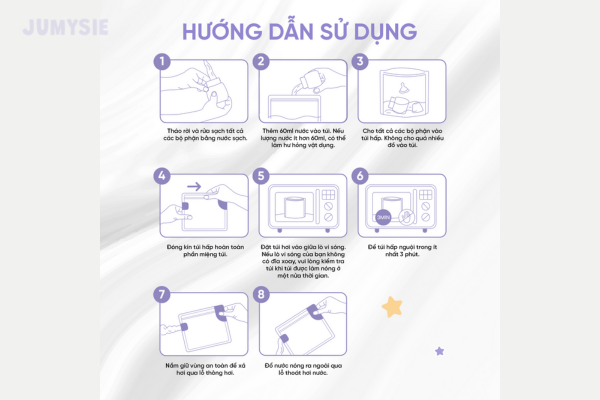 Cách sử dụng túi thiệt trùng bình sữa đúng cách