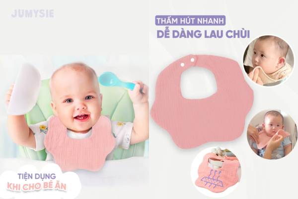 Giúp bữa ăn của bé luôn sạch sẽ