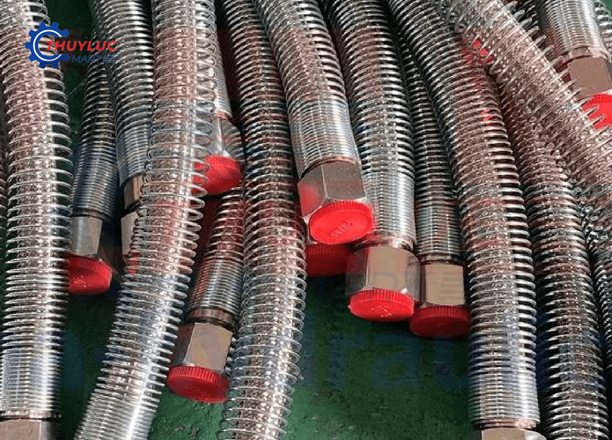 ống thủy lực bọc lò xo thép