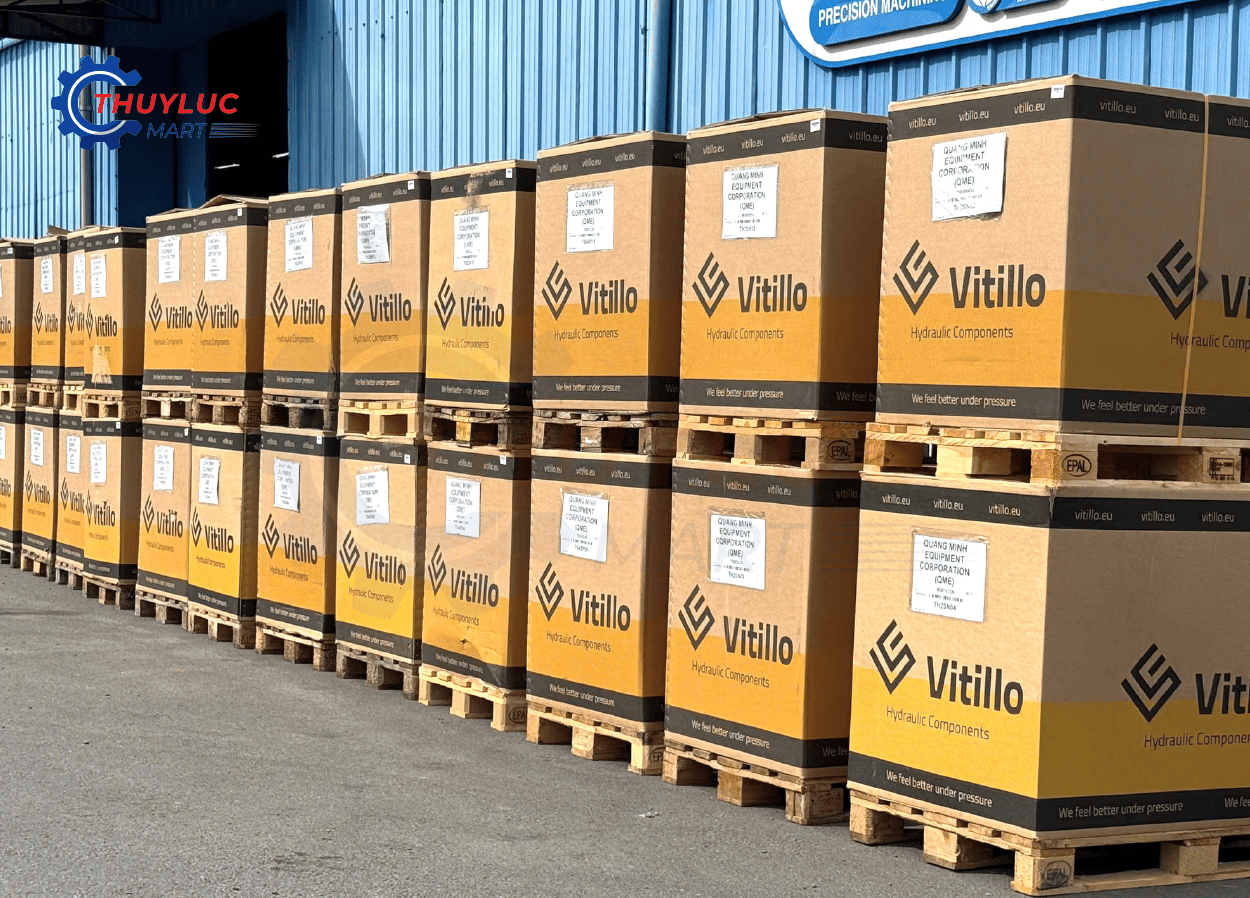Thùng Vitillo nhập khẩu châu Âu – hàng fitting ống thủy lực Vitillo chuẩn Italy tại Thủy Lực Mart.